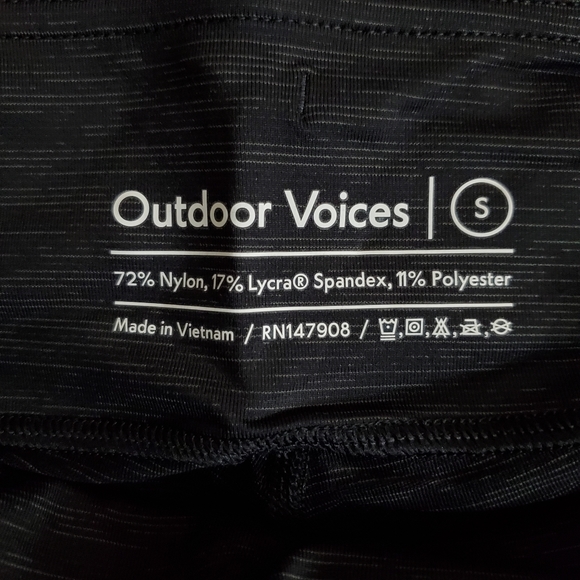 NWT Outdoor Voices Flex 7/8 High Rise Waisted Leggings Night - Picture 6 of 7